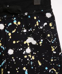 Short-Infantil-de-Moletom-Street-Estampado-de-Respingos-Preto-9983841-Preto_4