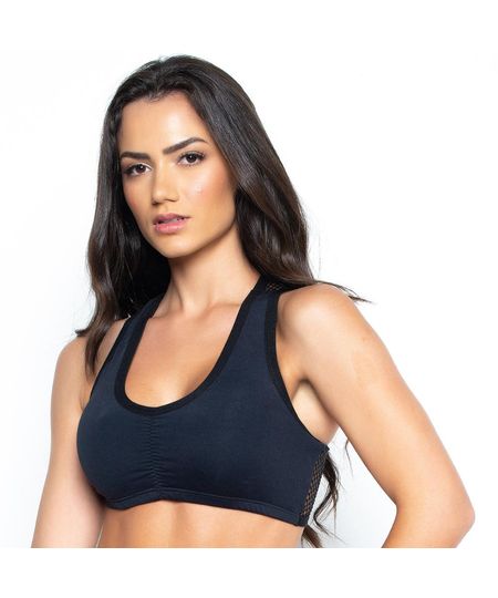 Top Fitness St Madame Preto com Costas em Tela Menor preço em Top Fitness St Madame Preto com Costas em Tela