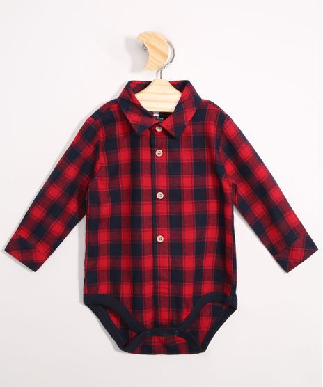 Body-Camisa-de-Flanela-Infantil-Manga-Longa-Estampado-Xadrez-Vermelho-9971389-Vermelho_1