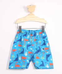 Bermuda-Surf-Infantil-Estampada-de-Dinossauros-com-Bolso-Azul-9979739-Azul_2