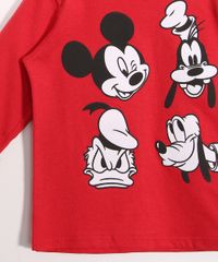 Camiseta-Infantil-de-Algodao-Mickey-e-Amigos-Manga-Longa-Vermelha-9980221-Vermelho_4