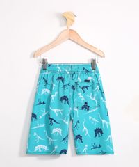 Bermuda-Surf-Infantil-Estampada-de-Dinossauros-com-Bolso-Verde-Claro-9979514-Verde_Claro_2