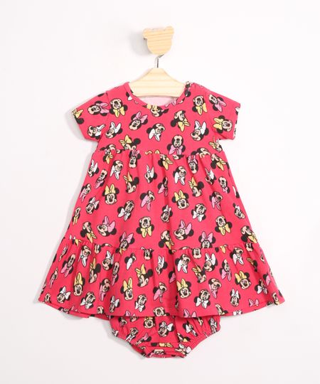 Vestido-Infantil-Estampado-Minnie-Manga-Curta---Calcinha-Rosa-Escuro-9984746-Rosa_Escuro_1