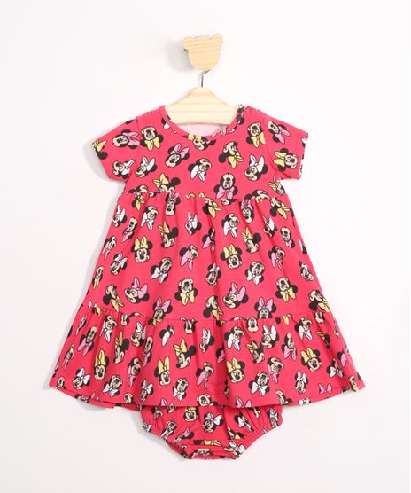 Vestido-Infantil-Estampado-Minnie-Manga-Curta---Calcinha-Rosa-Escuro-9984746-Rosa_Escuro_1