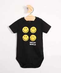 Body-Infantil-de-Algodao-SmileyWorld-Manga-Curta-Preto-9983739-Preto_1