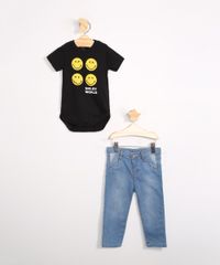 Body-Infantil-de-Algodao-SmileyWorld-Manga-Curta-Preto-9983739-Preto_3