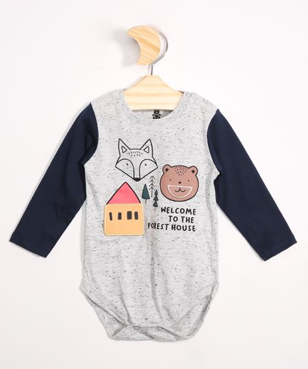 Body-Infantil-com-Estampa-Interativa-de-Raposa-Manga-Longa-Cinza-Mescla-9980244-Cinza_Mescla_1