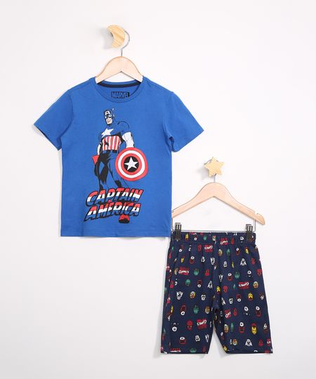 Pijama-Infantil-de-Algodao-Capitao-America-Manga-Curta-Azul-9983634-Azul_1 Pijama-Infantil-de-Algodao-Capitao-America-Manga-Curta-Azul-9983634-Azul_1