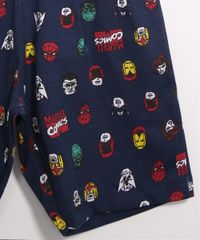 Pijama-Infantil-de-Algodao-Capitao-America-Manga-Curta-Azul-9983634-Azul_4