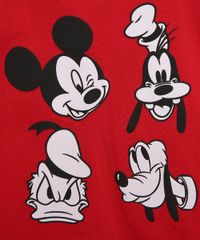 Camiseta-Infantil-de-Algodao-Mickey-e-Pateta-Manga-Curta-Vermelha-9980235-Vermelho_2