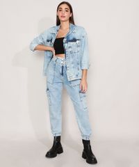 Jaqueta-Ampla-Longa-Jeans-Marmorizada-com-Bolsos-Azul-Claro-9988991-Azul_Claro_3