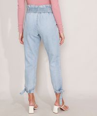 Calca-Clochard-Jogger-Jeans-com-Recortes-e-Faixa-para-Amarrar-Cintura-Super-Alta-Azul-Claro-9985904-Azul_Claro_2