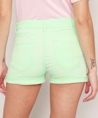 Short-Reto-de-Sarja-com-Barra-Dobrada-Cintura-Media-Verde-Claro-9978294-Verde_Claro_2