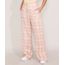 Calca-Reta-de-Viscose-Estampada-Xadrez-com-Bolsos-Cintura-Super-Alta-Multicor-9985875-Multicor_1