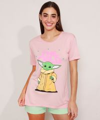 Camiseta--Baby-Yoda--Grogu-The-Mandalorian-Manga-Curta-Decote-Redondo-Rosa-Claro-9985197-Rosa_Claro_1