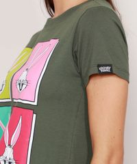 Camiseta-Pernalonga-Manga-Curta-Decote-Redondo-Verde-Militar-9983998-Verde_Militar_5