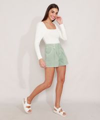 Short-de-Sarja-com-Pences-Cintura-Super-Alta-Verde-Claro-9985641-Verde_Claro_3