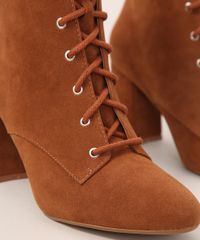 Coturno-Feminino-Cano-Curto-Bico-Redondo-Salto-Quadrado-Medio-de-Suede-Oneself-Caramelo-9985881-Caramelo_3