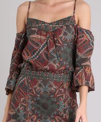Vestido-Feminino-Estampado-Paisley-Longo-com-Fendas-Open-Shoulder-Manga-Curta-Decote-V-Verde-Militar-9062678-Verde_Militar_4