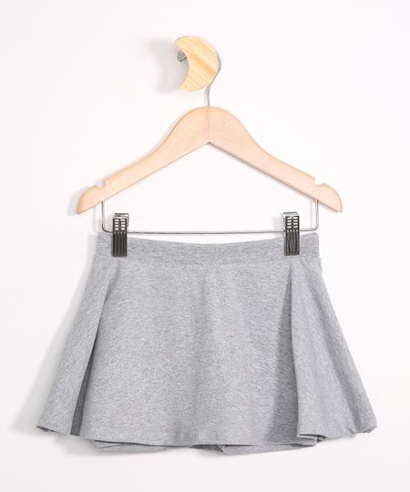 Short-Saia-Infantil-Basico-com-Glitter-Cinza-Mescla-Escuro-9855683-Cinza_Mescla_Escuro_1