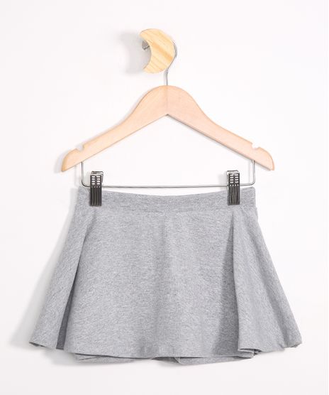 Short-Saia-Infantil-Basico-com-Glitter-Cinza-Mescla-Escuro-9855683-Cinza_Mescla_Escuro_1