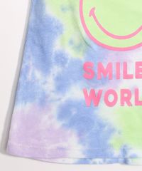 Blusa-Infantil-de-Algodao-Tal-Mae-Tal-Filha-SmileyWorld-Estampada-Tie-Dye-Manga-Curta-Multicor-9984322-Multicor_4