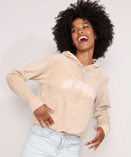 Blusa-de-Plush-com-Bordado--Los-Angeles--e-Capuz-Bege-9983391-Bege_1 Blusa-de-Plush-com-Bordado--Los-Angeles--e-Capuz-Bege-9983391-Bege_1