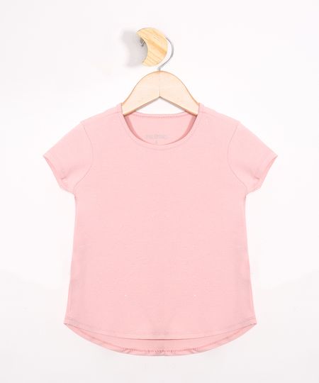 Blusa-Infantil-Basica-com-Glitter-Manga-Curta-Rosa-Claro-9927683-Rosa_Claro_1_1