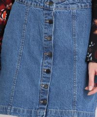 Saia-Jeans-Feminina-Cintura-Alta-com-Botoes--Azul-Medio-9133688-Azul_Medio_4