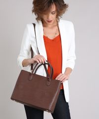 Bolsa-Feminina-Shopper-Texturizada-com-Alca-Transversal-Marrom-8501145-Marrom_2
