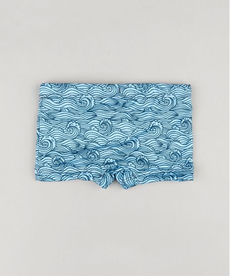 Sunga-Infantil-Boxer-Estampada-de-Ondas-Azul-Claro-9123413-Azul_Claro_1
