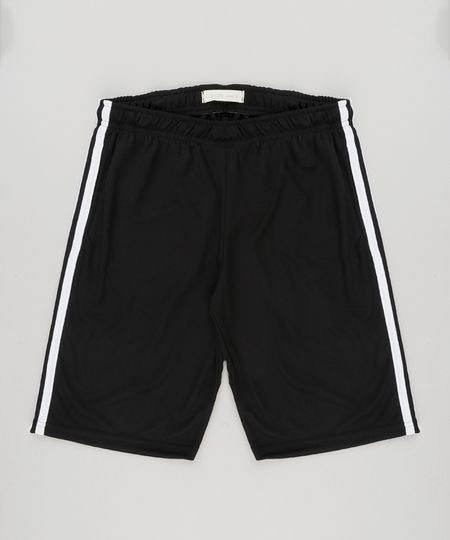 Bermuda-Infantil-Esportiva-com-Faixas-Laterais-Preta-9156592-Preto_1 Bermuda-Infantil-Esportiva-com-Faixas-Laterais-Preta-9156592-Preto_1