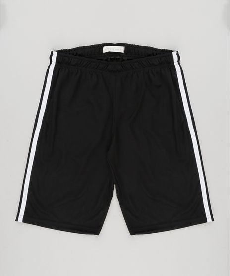 Bermuda-Infantil-Esportiva-com-Faixas-Laterais-Preta-9156592-Preto_1