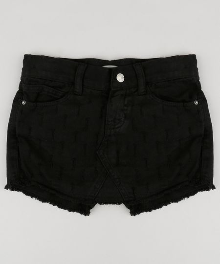 Short-Saia-Infantil-de-Sarja-com-Barra-Desfiada-Preto-9211562-Preto_1