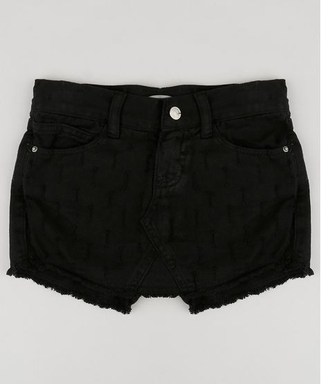 Short-Saia-Infantil-de-Sarja-com-Barra-Desfiada-Preto-9211562-Preto_1