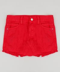 Short-Saia-Infantil-de-Sarja-com-Barra-Desfiada-Vermelho-9211562-Vermelho_1