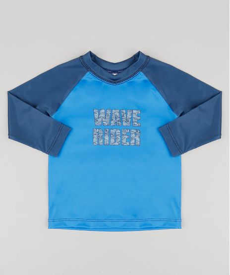 Camiseta-de-Praia-Infantil-com-Protecao-UV50--Azul-Royal-9122351-Azul_Royal_1