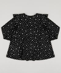 Blusa-Infantil-Estampada-de-Estrelas-com-Babado-Manga-Longa-Decote-Redondo-Preta-9195748-Preto_2
