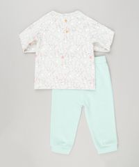 Conjunto-Infantil-de-Blusao-Estampado-de-Coelhos-Off-White---Calca-com-Bolso-em-Moletom-de-Algodao---Sustentavel-Verde-8935393-Verde_2