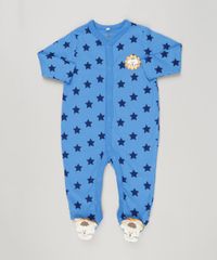Macacao-Infantil-Leao-Estampado-de-Estrelas-Manga-Longa-em-Algodao---Sustentavel-Azul-8941287-Azul_1