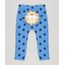 Calca-Infantil-Leao-Estampada-de-Estrelas-em-Algodao---Sustentavel-Azul-8941245-Azul_1