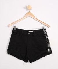 Short-Jeans-Juvenil-Destroyed-com-Estampa-Lateral--Preto-9957962-Preto_1