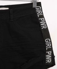 Short-Jeans-Juvenil-Destroyed-com-Estampa-Lateral--Preto-9957962-Preto_4