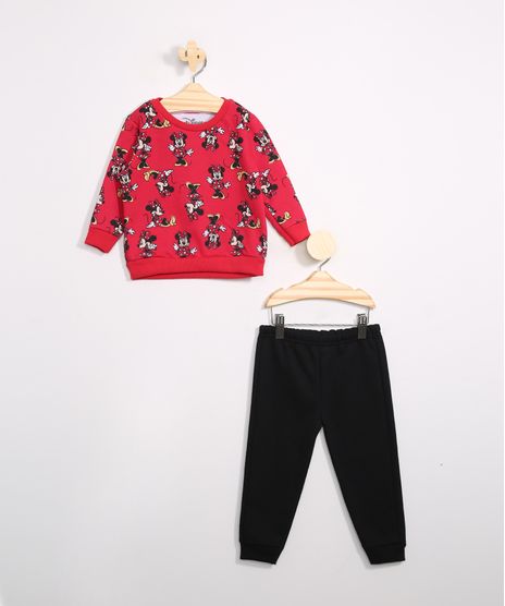 Conjunto-de-Moletom-Infantil-Blusa-Estampada-Minnie-Off-White---Calca-Jogger-Preto-9976547-Preto_1