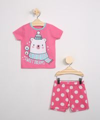 Pijama-Infantil-Urso-Polar-Manga-Curta-Rosa-9984538-Rosa_1