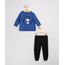 Conjunto-Infantil-de-Moletom-Blusao-Snoopy-Azul---Calca-Jogger-Preta-9976214-Preto_1