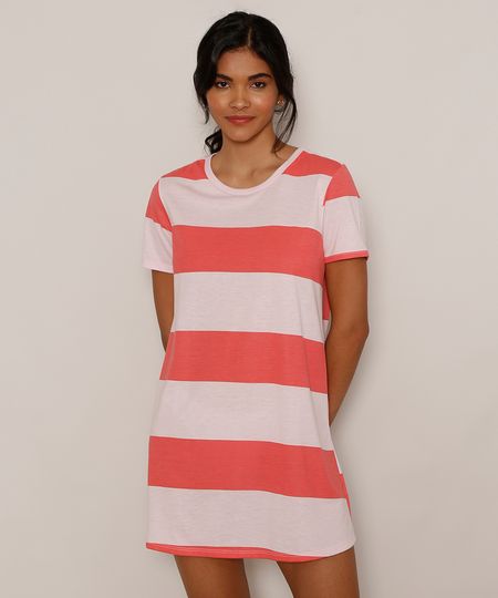 Camisola-Curta-Listrada-Manga-Curta-Vermelha-9979484-Vermelho_1 Camisola-Curta-Listrada-Manga-Curta-Vermelha-9979484-Vermelho_1