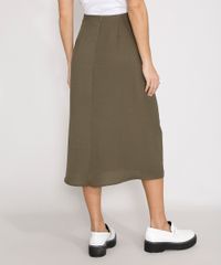 Saia-Transpassada-com-Franzido-Midi-Verde-Militar-9984615-Verde_Militar_2