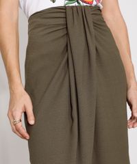 Saia-Transpassada-com-Franzido-Midi-Verde-Militar-9984615-Verde_Militar_5