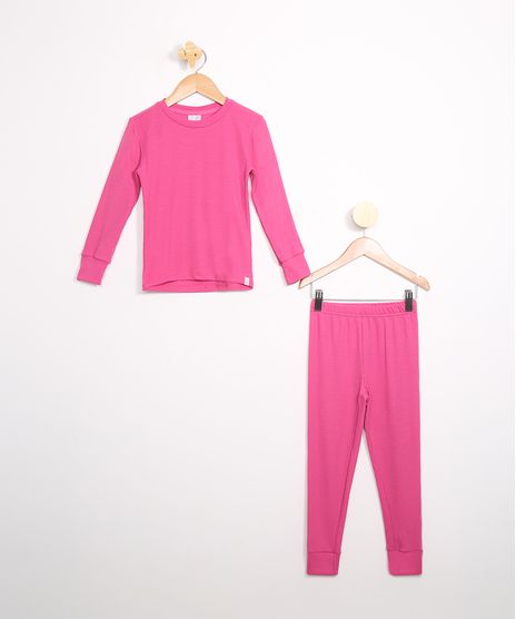 Pijama-Infantil-Canelado-Manga-Longa-Rosa-Escuro-9982518-Rosa_Escuro_1